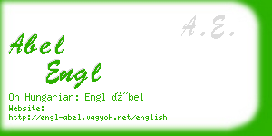 abel engl business card